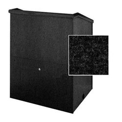 Sound-Craft MML48C-Charcoal Presenter Series 48"H x 48"W Multimedia Lectern with Charcoal Carpeted Fabric 