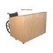 Sound-Craft ADA-2V-Natural Oak ADA Compliant Height Adjustable Multimedia Workstation with Natural Oak Wood Veneer - Sound-Craft-ADA-2V-Natural-Oak