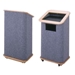 Sound-Craft CMLO-Gunmetal Convention Series 48"H Modular Lectern with Gunmetal Carpet and Natural Oak Wood Trim - Sound-Craft-CMLO-Gunmetal