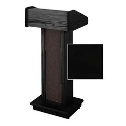 Sound-Craft LCB Club Series 47"H Lectern with Black Lacquered Wood Veneer 