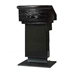 Sound-Craft LE1B Keynote Series 49"H Lectern with Black Lacquered Oak Wood Veneer - Sound-Craft-LE1B