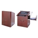 Sound-Craft MMR36C-Onyx Instructor LG Series 48"H x 36"W Multimedia Lectern with Onyx Carpeted Fabric - Sound-Craft-MMR36C-Onyx