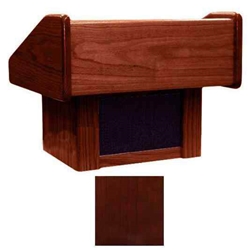 Sound-Craft TCR Club Series 17"H Portable Tabletop Lectern with Dark Cherry Finish 