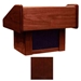 Sound-Craft TCR Club Series 17"H Portable Tabletop Lectern with Dark Cherry Finish - Sound-Craft-TCR