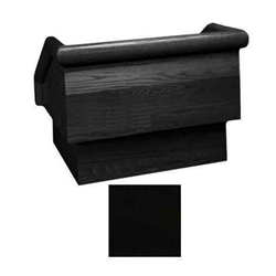 Sound-Craft TE1B Keynote Series 20.5"H Tabletop Lectern with Black Lacquered Oak Wood Veneer 