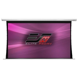 Elite Screens Saker Tab-Tension AcousticPro UHD 135" Diag. 16:9, 4K/8K Ultra HD Electric Motorized Sound Transparent Perforated Weave Drop Down Front Projector Screen, SKT135UH-E12-AUHD 