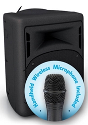 Oklahoma Sound 40 Watt Wireless PA System w/ Wireless Handheld Mic 
