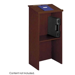 Safco Products 8915CY - Stand-Up Wood Full Floor Lectern with Shelf - Cherry 
