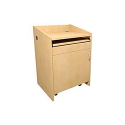 Middle Atlantic L2LDC2CCMKM PRE-CONFIGURED L2 SERIES LECTERN, 28" W, 25" D, WITH CONNECTIVITY - Knotted Maple 