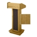 Sound-Craft LCY Club Series 47"H Lectern with Natural Cherry Wood Veneer - Sound-Craft-LCY