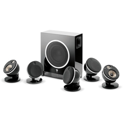 Focal Dôme Flax 5.1 Surround Sound System with Sub Air Wireless Subwoofer (Black) 
